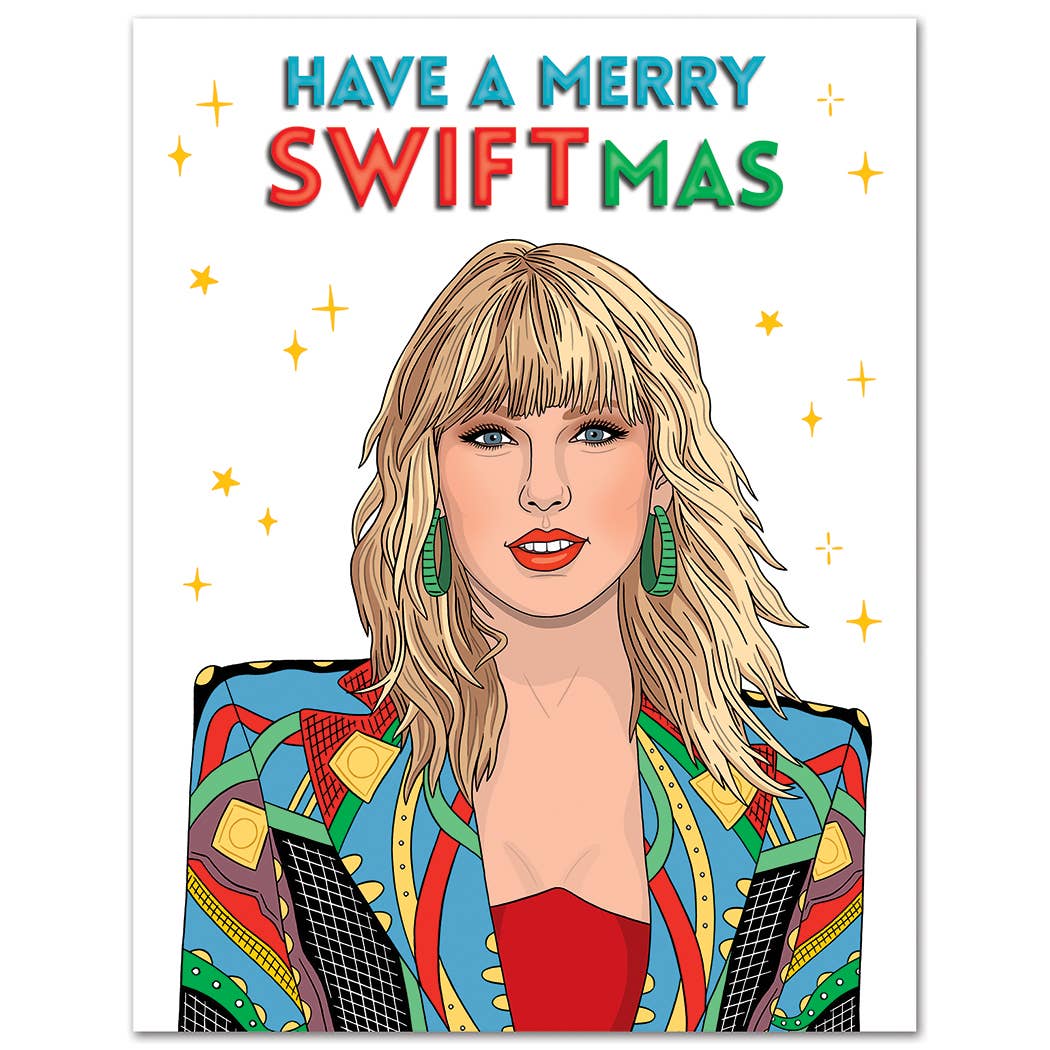 Taylor Swift Merry Swift-Mas Card