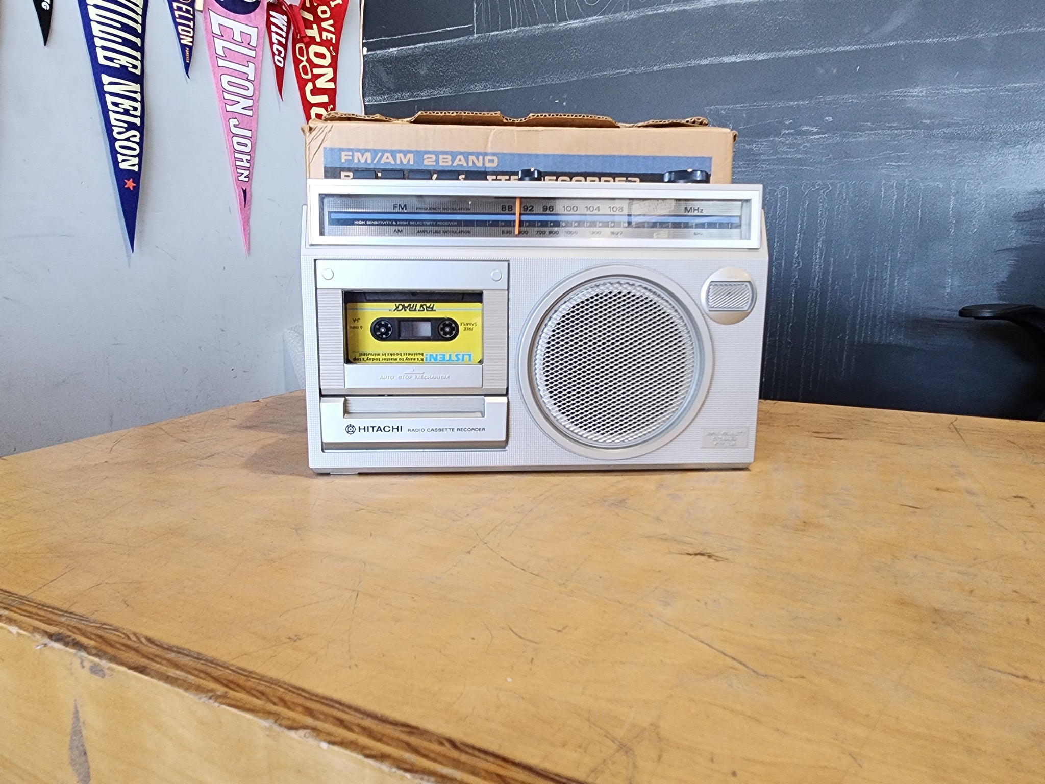 Vintage Hitachi TRK - 5250H Radio Cassette Recorder