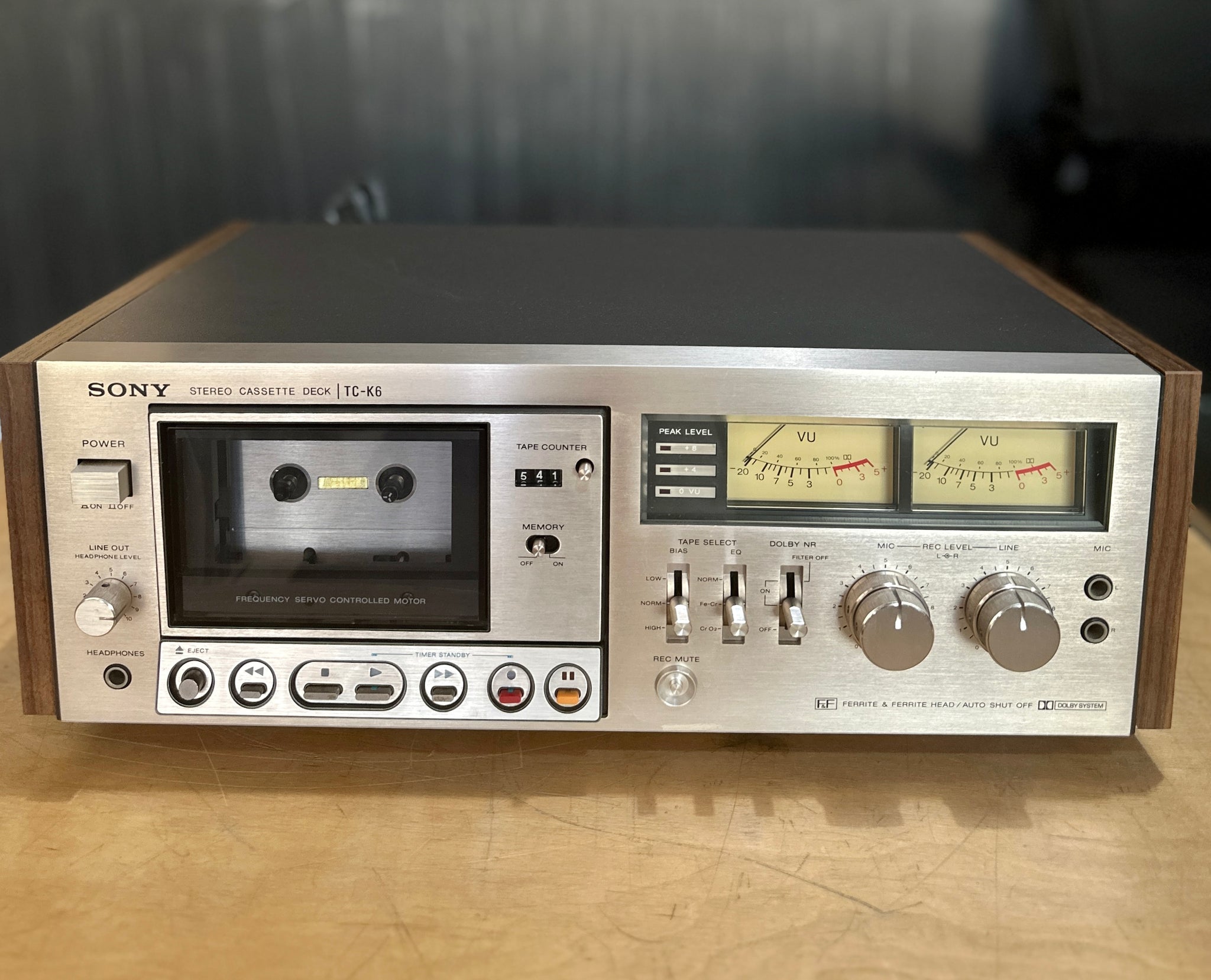 Vintage Sony TC-K6 Cassette Deck