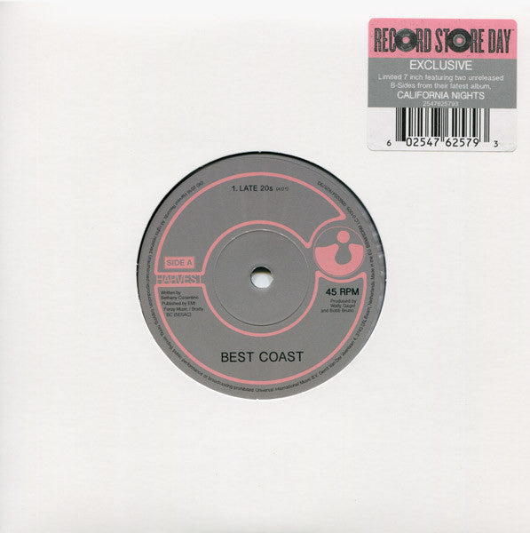 Best Coast - Late 20s/Bigger Man 7" (RSD2016)